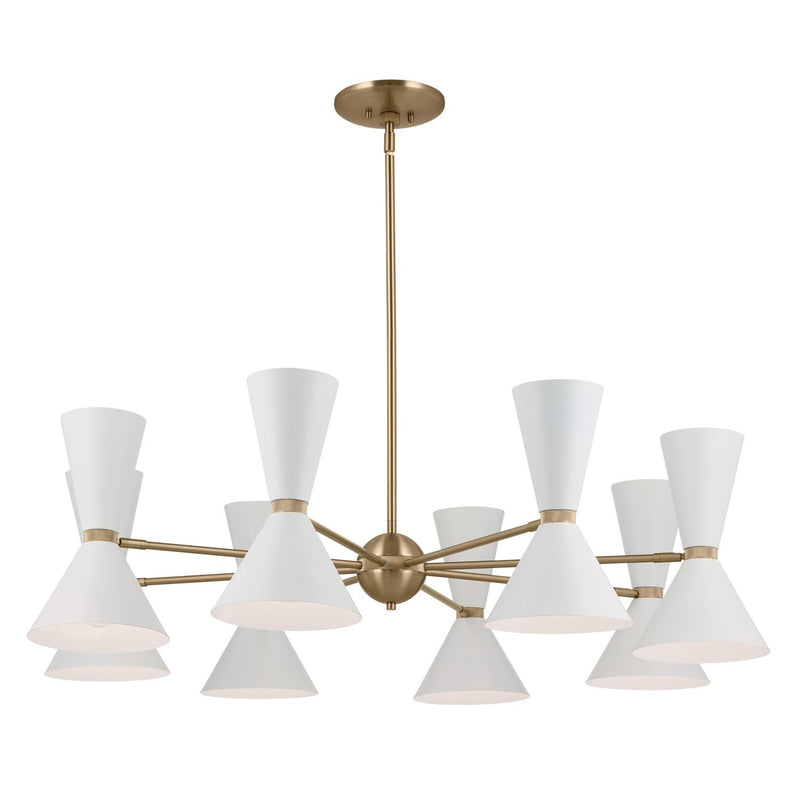 Phix 16-Light Chandelier in Champagne Bronze