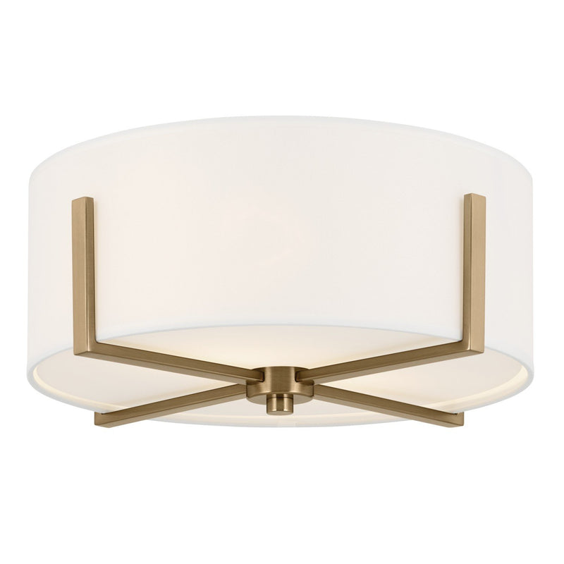 Malen 2-Light Flush Mount in Champagne Bronze