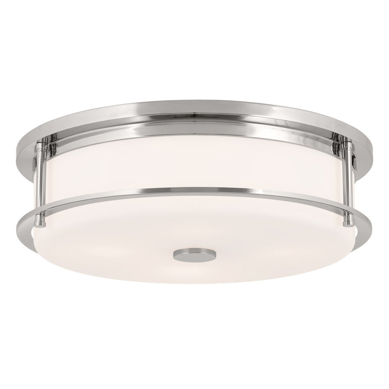 Brit 4-Light Flush Mount in Polished Nickel