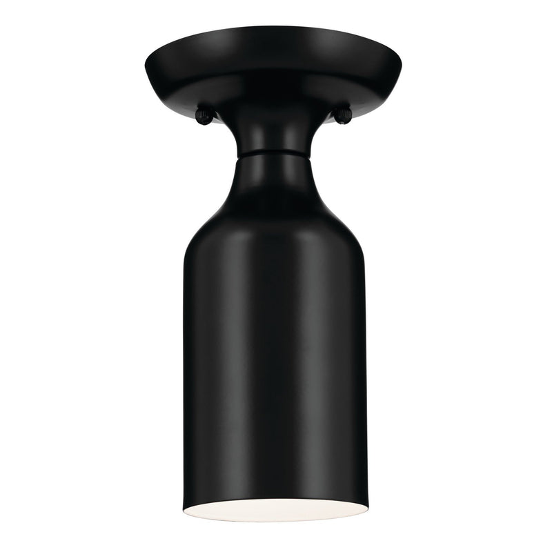 Sisu Semi-Flush Mount in Black