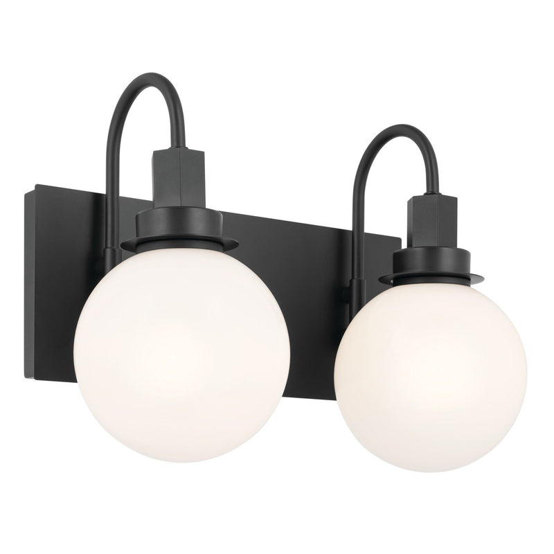 Hex 2-Light Bath Vanity Light in Black