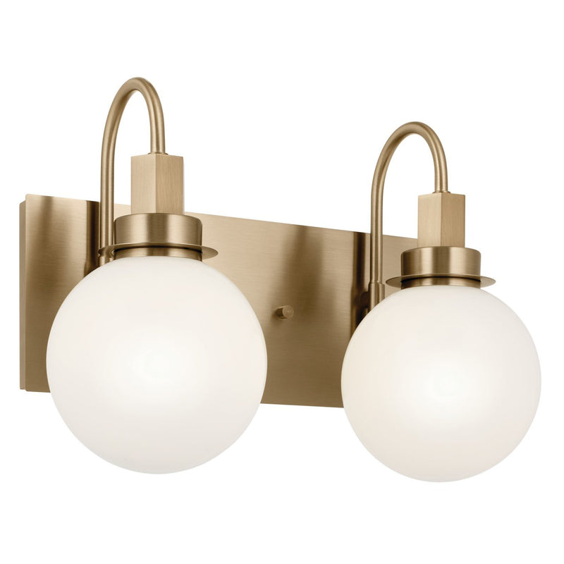 Hex 2-Light Bath Vanity Light in Champagne Bronze
