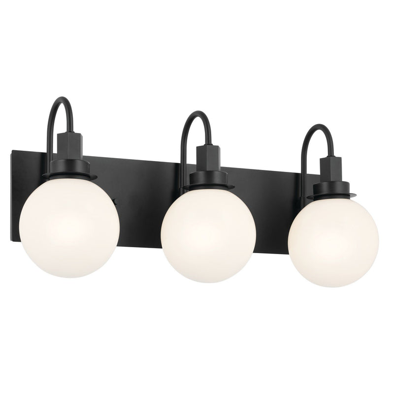 Hex 3-Light Bath Vanity Light in Black