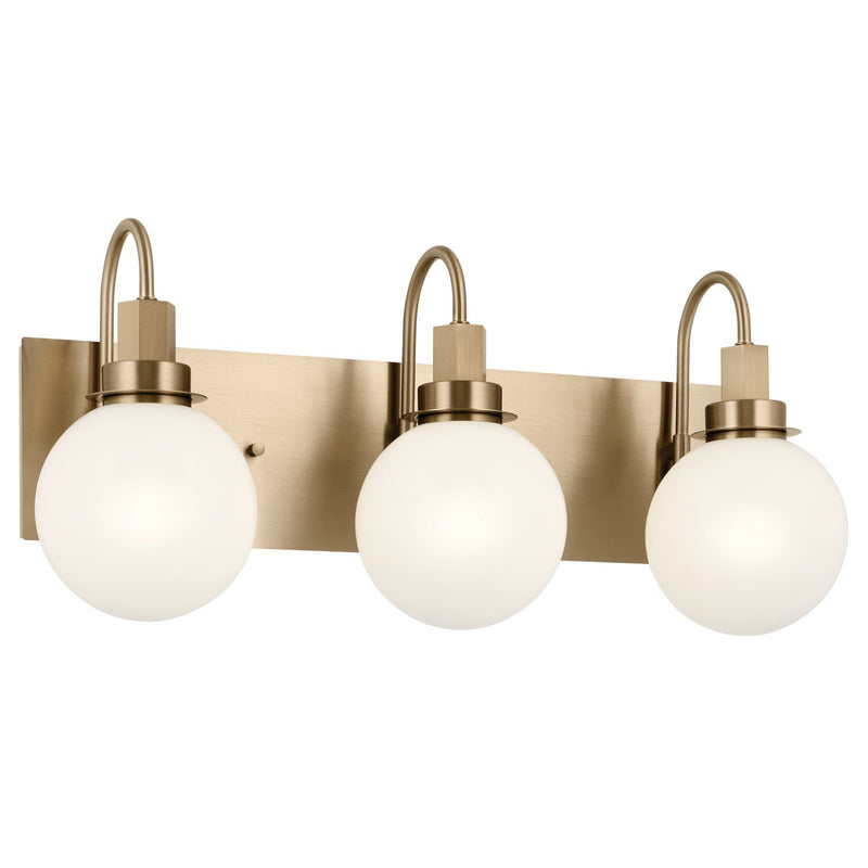 Hex 3-Light Bath Vanity Light in Champagne Bronze