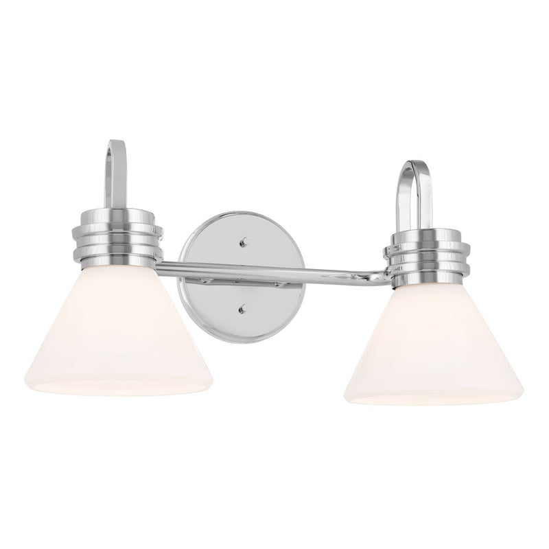 Farum 2-Light Bath Vanity Light in Chrome