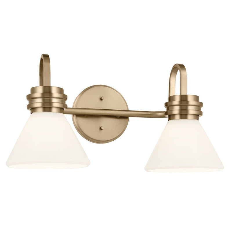 Farum 2-Light Bath Vanity Light in Champagne Bronze