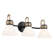 Farum 3-Light Bath Vanity Light in Black