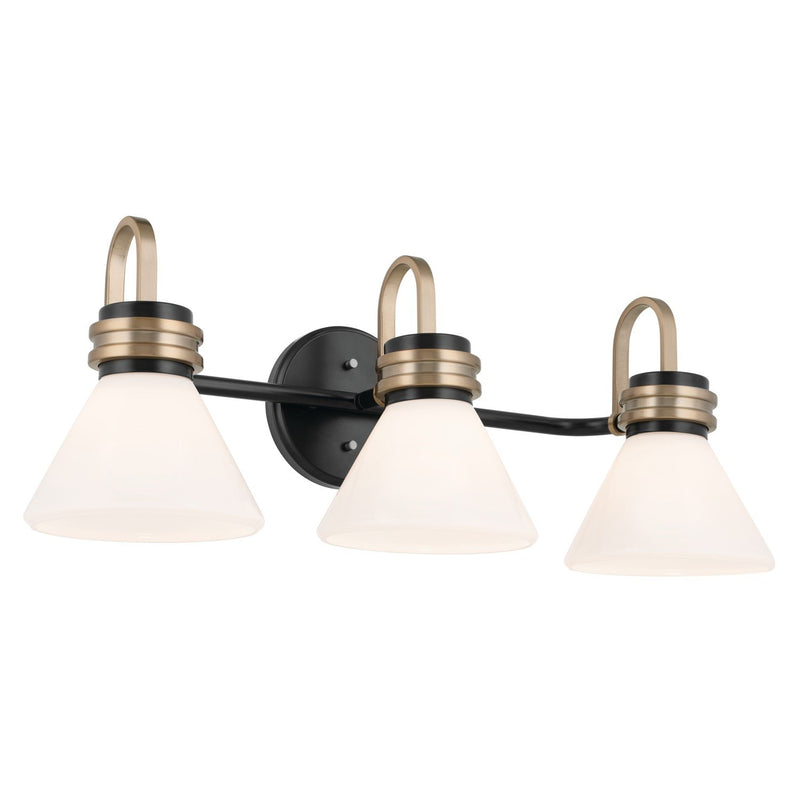 Farum 3-Light Bath Vanity Light in Black