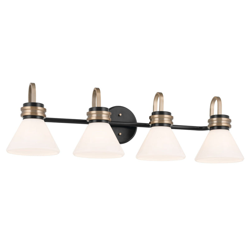 Farum 4-Light Bath Vanity Light in Black