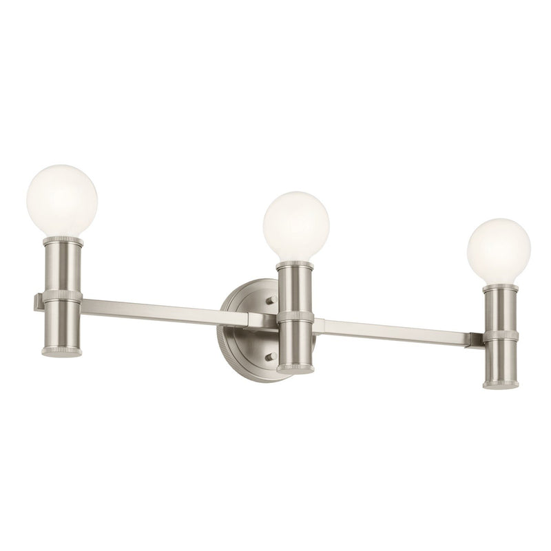 Torche 3-Light Bath Vanity Light in Brushed Nickel