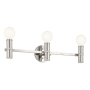 Torche 3-Light Bath Vanity Light in Polished Nickel