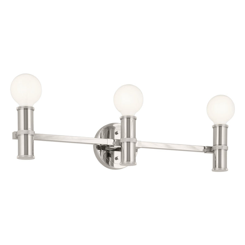 Torche 3-Light Bath Vanity Light in Polished Nickel