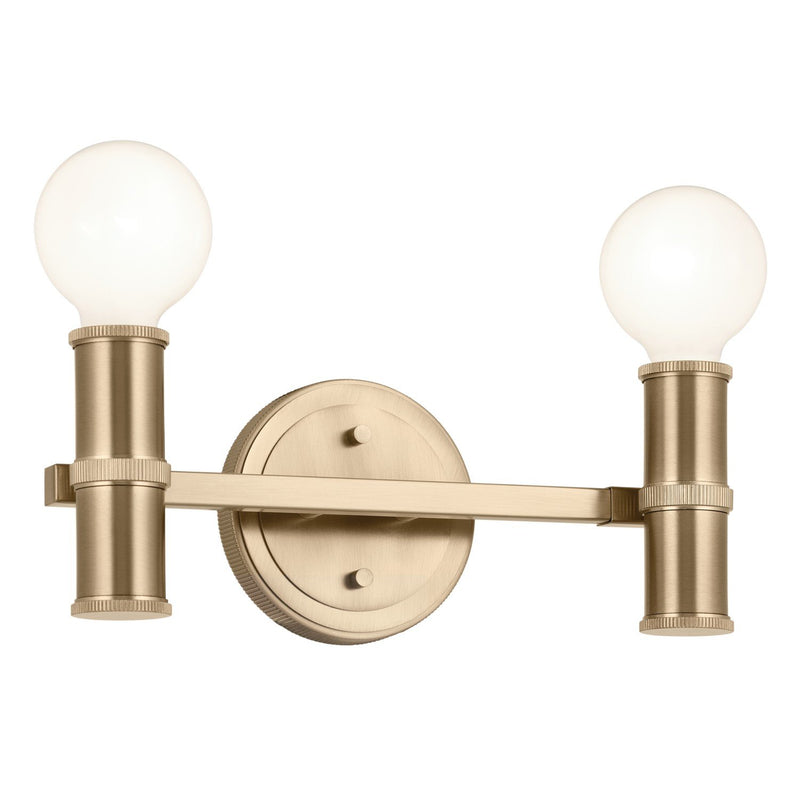 Torche 2-Light Bath Vanity Light in Champagne Bronze