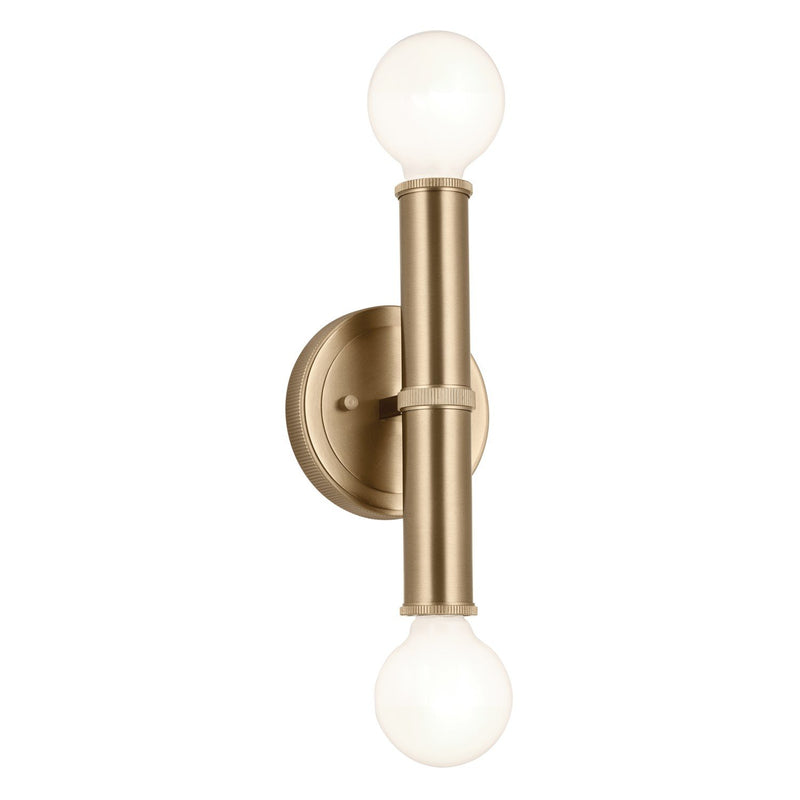Torche 2-Light Wall Sconce in Champagne Bronze