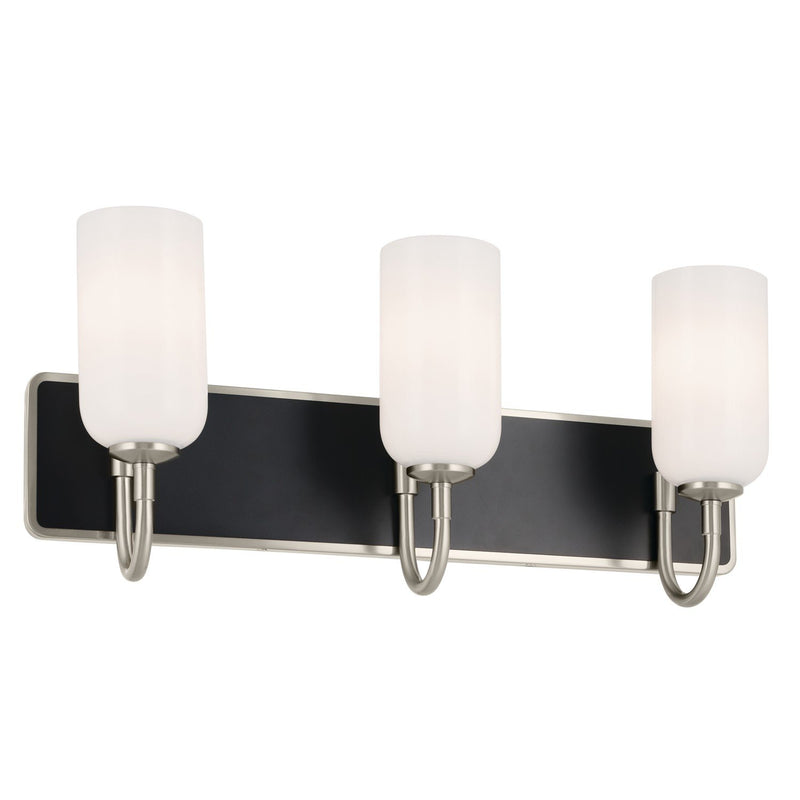 Solia 3-Light Bath Vanity Light in Brushed Nickel