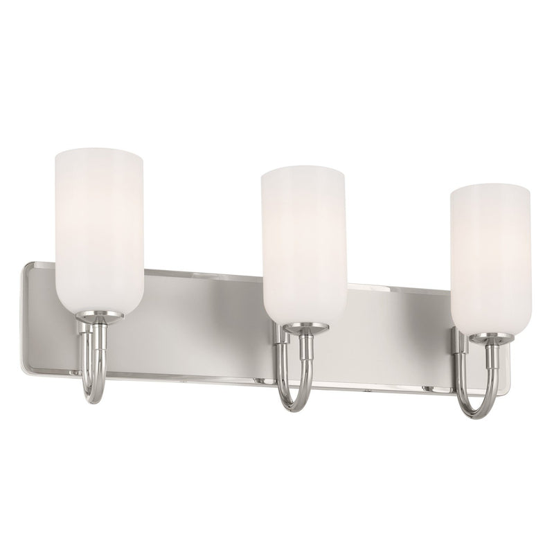 Solia 3-Light Bath Vanity Light in Polished Nickel