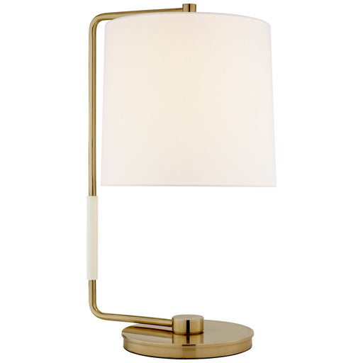 Swing Table Lamp in Soft Brass