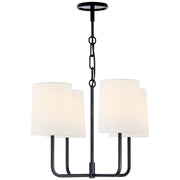 Go Lightly Small 4-Light Chandelier in Charcoal