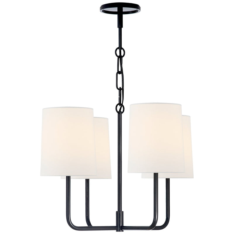 Go Lightly Small 4-Light Chandelier in Charcoal