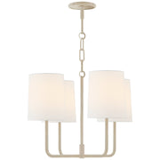 Go Lightly Small 4-Light Chandelier in China White