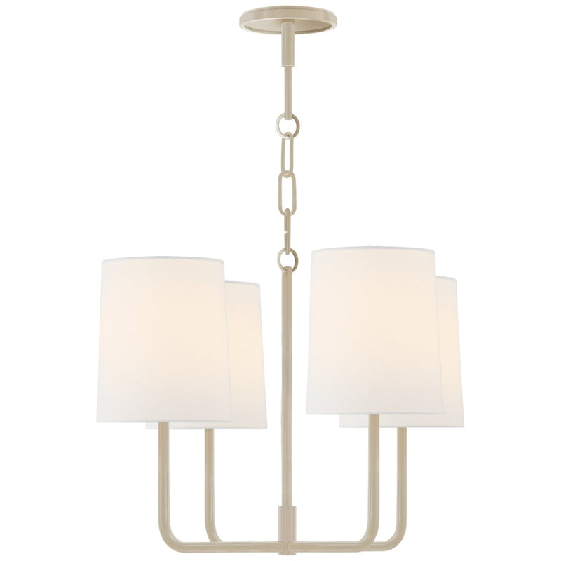 Go Lightly Small 4-Light Chandelier in China White