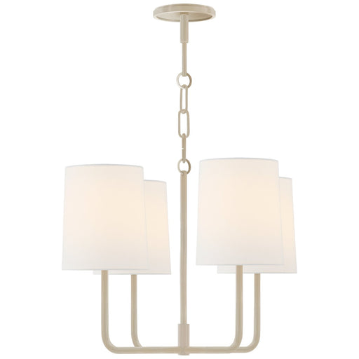 Go Lightly Small 4-Light Chandelier in China White