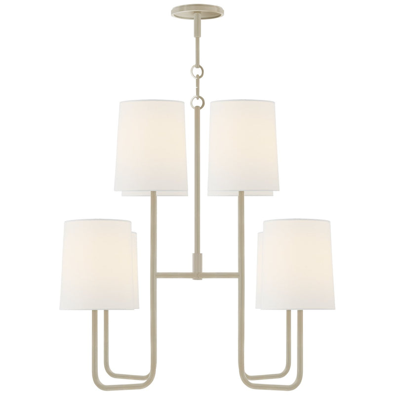 Go Lightly Medium 8-Light Chandelier in China White
