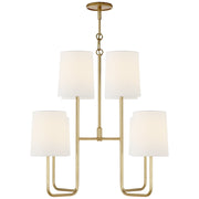 Go Lightly Medium 8-Light Chandelier in Gild