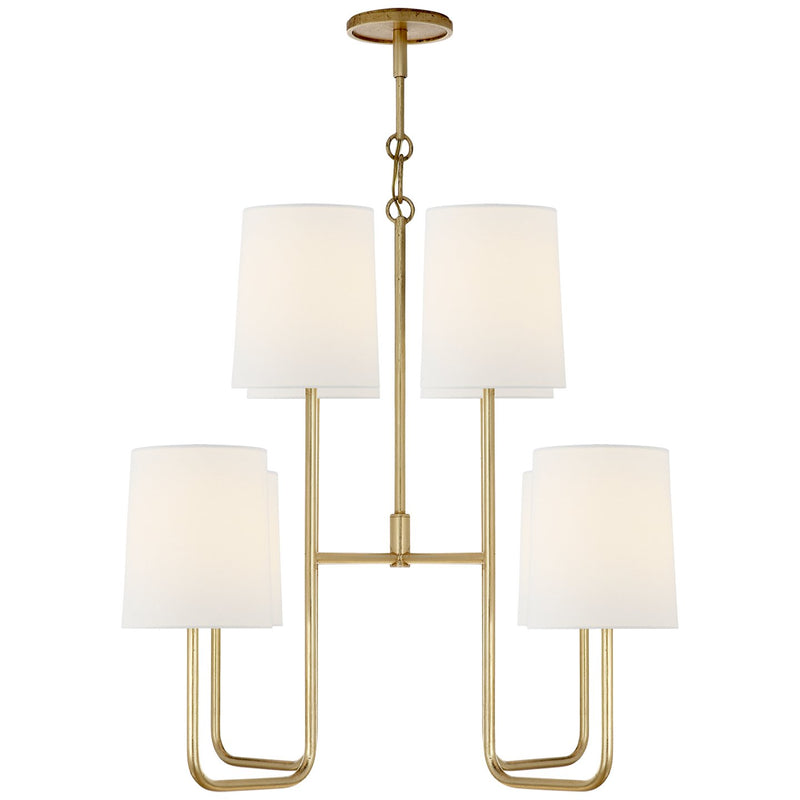 Go Lightly Medium 8-Light Chandelier in Gild