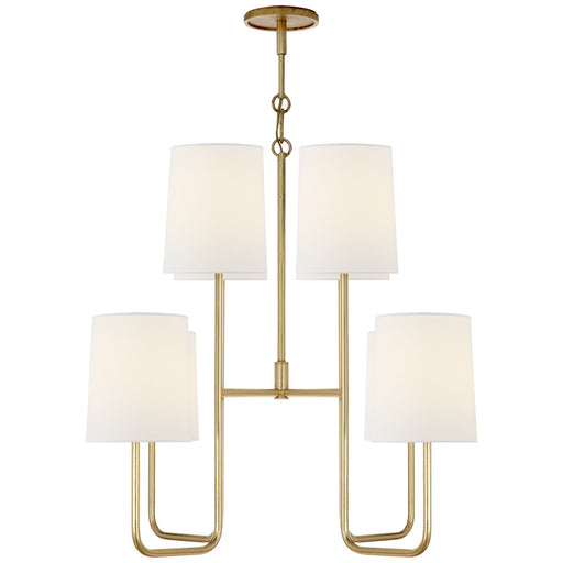 Go Lightly Medium 8-Light Chandelier in Gild