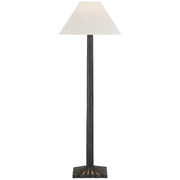 Strie Buffet Table Lamp in Aged Iron