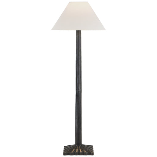 Strie Buffet Table Lamp in Aged Iron