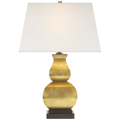 Fang Gourd Table Lamp in Antique-Burnished Brass