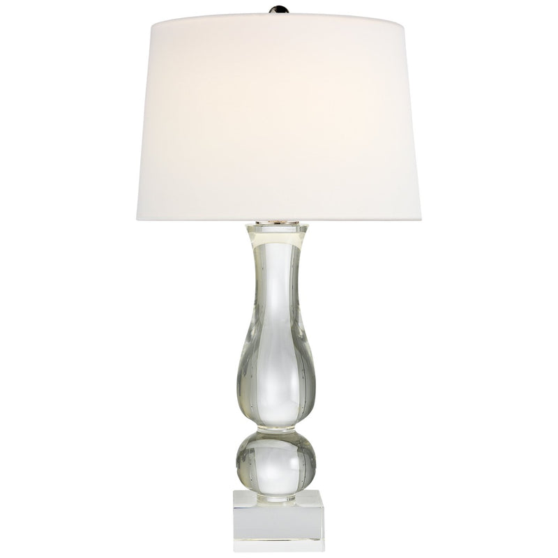Contemporary Balustrade Crystal Table Lamp in Crystal