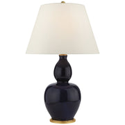Yue Double Gourd Table Lamp in Denim Porcelain