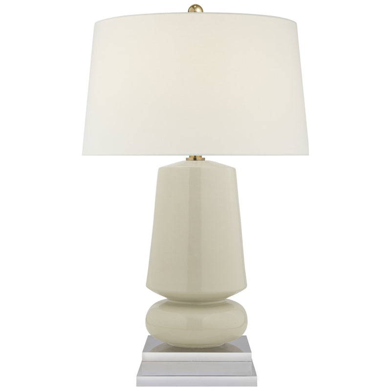 Parisienne Small Table Lamp in Coconut Porcelain