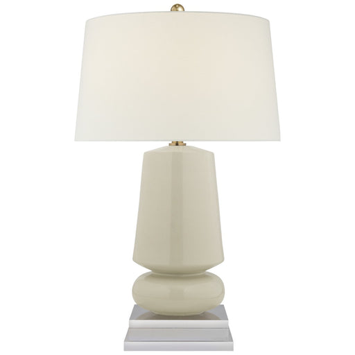 Parisienne Small Table Lamp in Coconut Porcelain