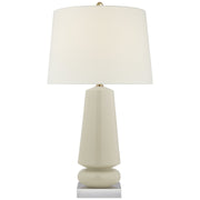 Parisienne Medium Table Lamp in Coconut Porcelain