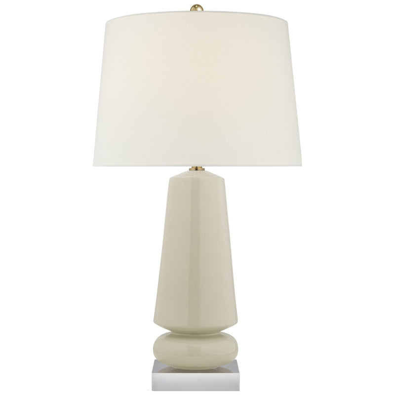 Parisienne Medium Table Lamp in Coconut Porcelain