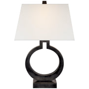 Ring Form Large Table Lamp in Bronze