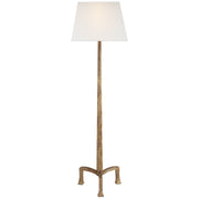 Strie Floor Lamp in Gilded Iron