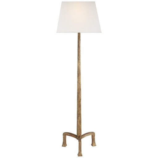Strie Floor Lamp in Gilded Iron