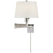 Chunky Swing Arm Wall Lamp in Polished Nickel