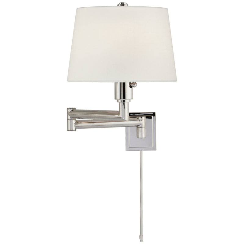 Chunky Swing Arm Wall Lamp in Polished Nickel