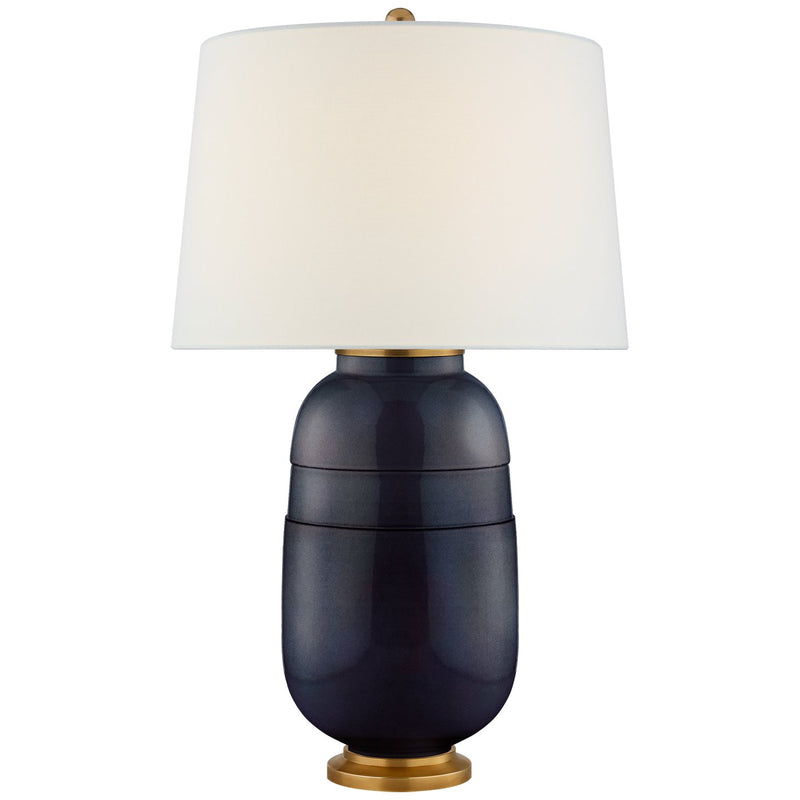 Newcomb Medium Table Lamp in Mixed Blue Brown