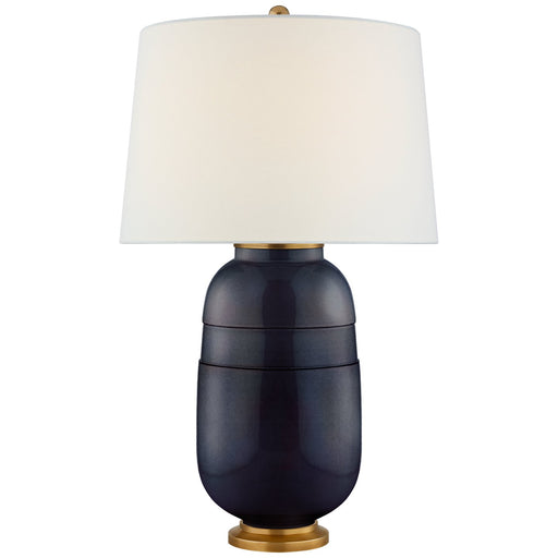 Newcomb Medium Table Lamp in Mixed Blue Brown