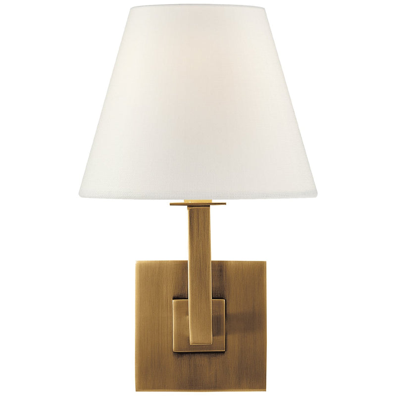 Architectural Wall Sconce in Hand-Rubbed Antique Brass