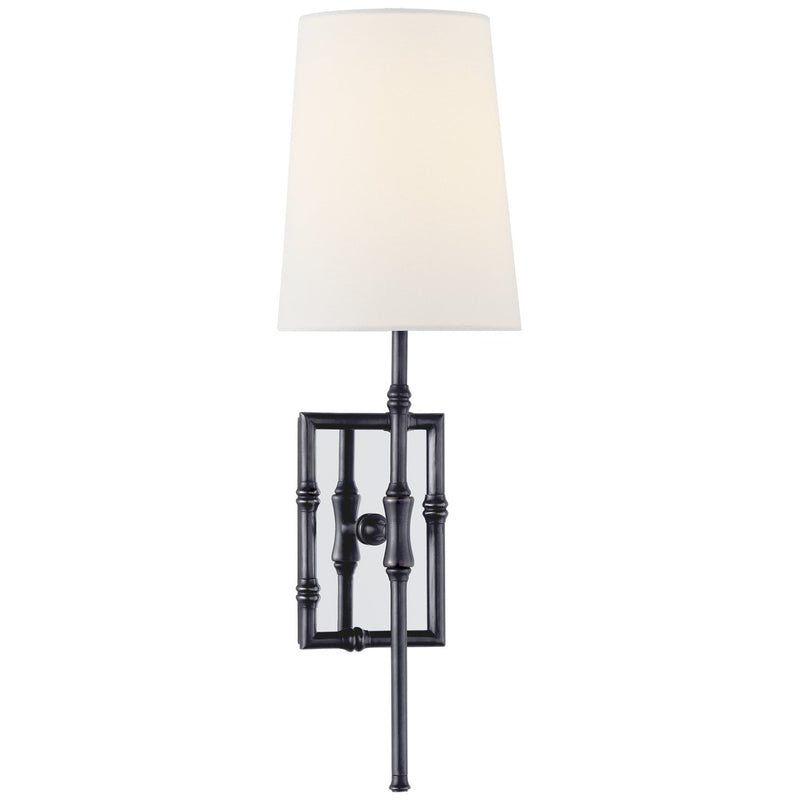 Grenol Single Modern Bamboo Wall Sconce in Bronze