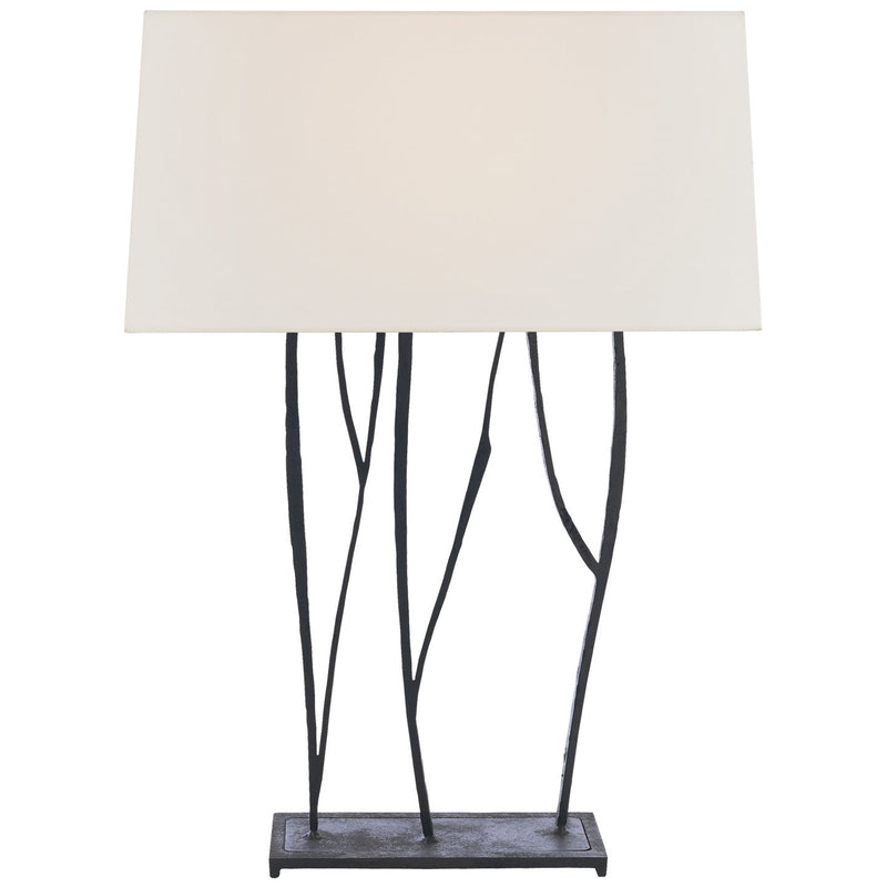 Aspen Console 2-Light Table Lamp in Blackened Rust