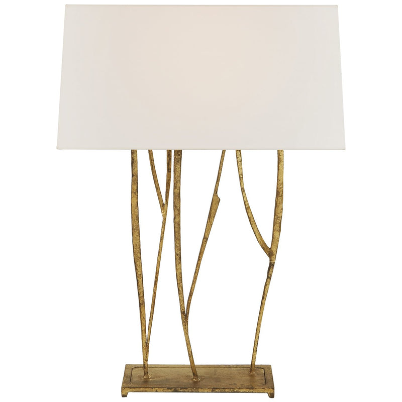 Aspen Console 2-Light Table Lamp in Gilded Iron